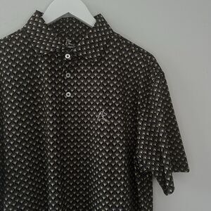 Rhoback Men’s Polo “The Gatsby” - Gold And Black New Years Party Golf Men’s Polo